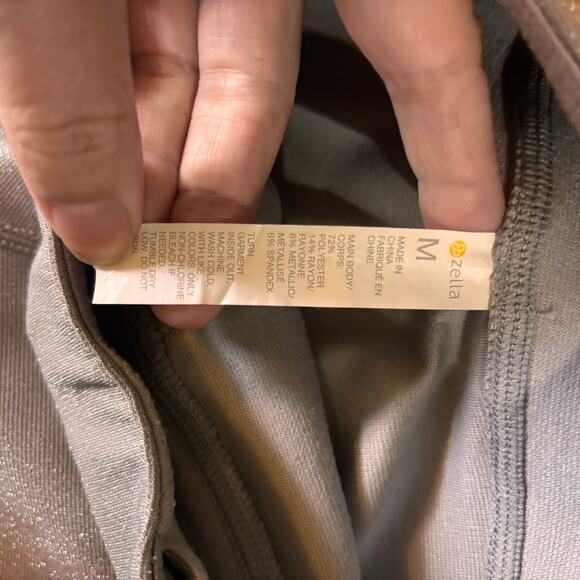 Zella Gray Sparkle Girls Leggings - Picture 2 of 4